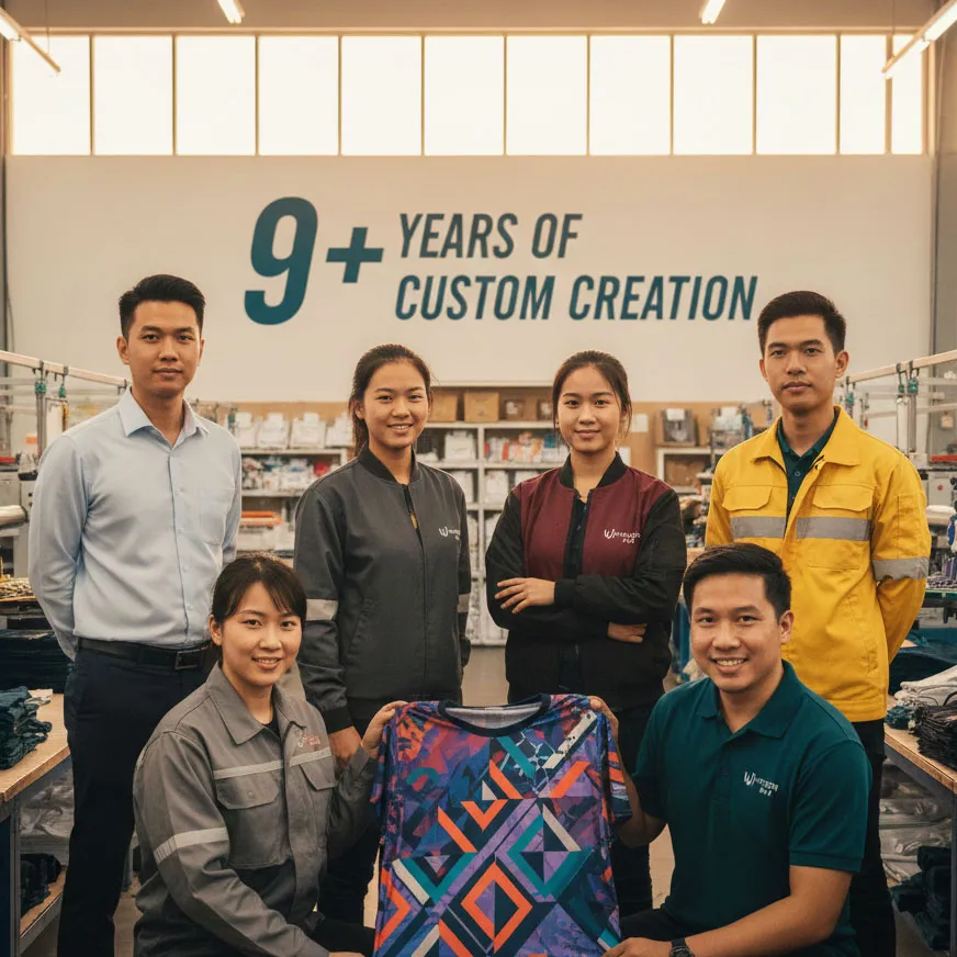 Tshirtprint2u team working on custom apparel production